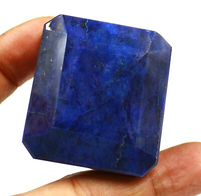 #ad 150 Ct Certified Top Quality Loose Blue Sapphire Natural African Gemstone GA2032 $7.14