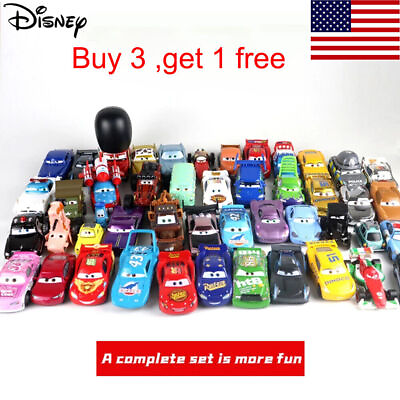#ad Disney Pixar Cars Lot Lightning McQueen 1:55 Diecast Model Car Toys Boy Loose $16.16