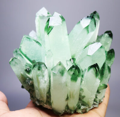 #ad 1.97lb RARE Natural Beatiful Green Quartz Crystal Cluster Mineral Specimen $106.99