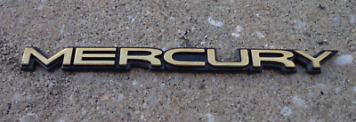#ad Mercury gold trunk emblem badge decal logo Grand Marquis OEM Genuine Original $15.99