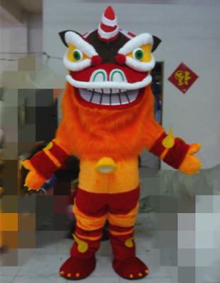 #ad Lion Dance Mascot Costume Wool Zodiac Art Chinese Folk Animal Dress Suit Cosplay $438.93