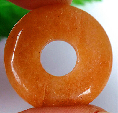 #ad 30x5mm Natural Red Aventurine Donuts Pendant Bead BQ64465 $6.99