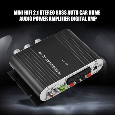 #ad Mini HiFi 2.1 Stereo Bass Auto Car Home Audio Power Amplifier Digital Amp $22.15