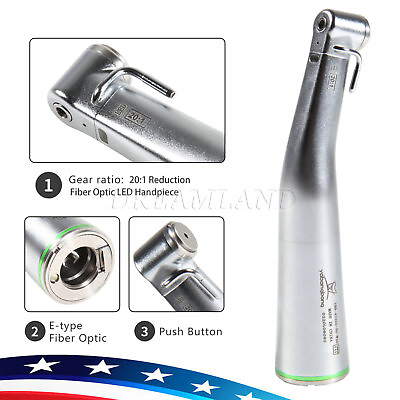 #ad 20:1 Green Dental Implant Contra Angle Handpiece Inner Water Irrigation $99.99