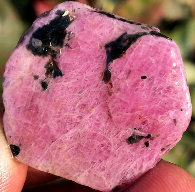 #ad 16.2g Gemmy Natural Red Corundum Ruby Crystal Rough Mineral Specimen ie1795 $22.19