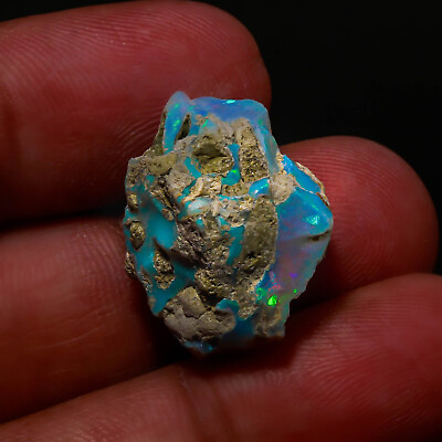 #ad 19.60Cts Natural Ethiopian Welo Opal Play Of Color Facet Rough Loose Gemstone $19.99