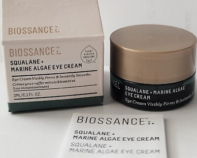 #ad Open Box New Unused Unopened Jar Biossance Sq Marine Algae Eye Cream .1 oz 3ml $11.99