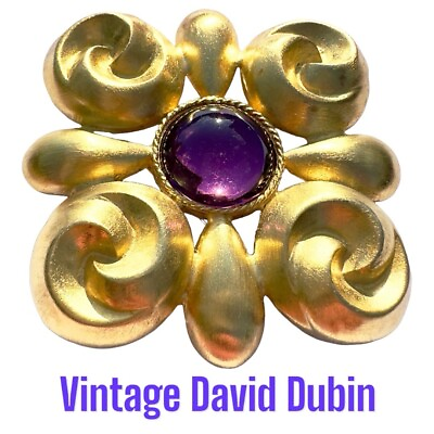 #ad Vintage Signed David Dubin Maltese Cross $125.00