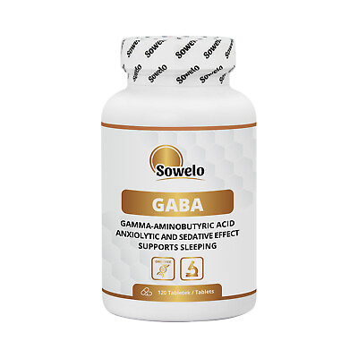 #ad SOWELO GABA 750mg TABLETS Gamma aminobutyric acid relaxation sleep aid. $38.94