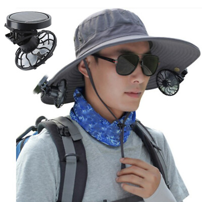 #ad NEW Hat Solar Fan Outdoor Traveling Camping Hiking Fishing Sports $9.98