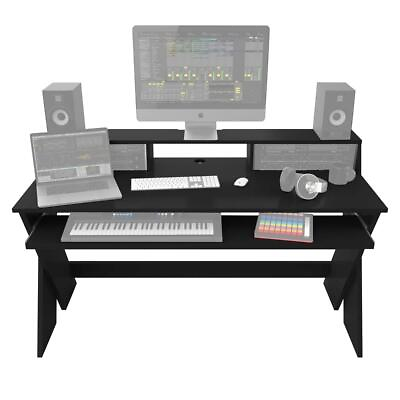 #ad Glorious Sound Desk Pro Black Professional Studio Recording Workstation Desk $538.86