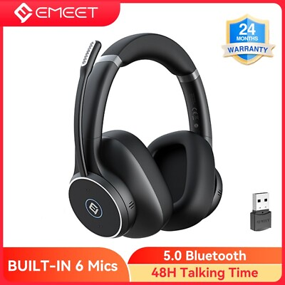 #ad Bluetooth Headset Wireless with Microphone EMEET HS150 ANC Noise Cancelling $129.99