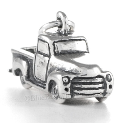 #ad PICKUP TRUCK charm STERLING SILVER 925 .925 3D pick up truck charm vintage style $19.99