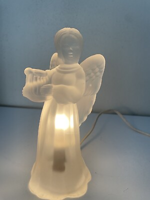 #ad Vintage Frosted Angel Figurine Nightlight Toggle Switch. $15.08