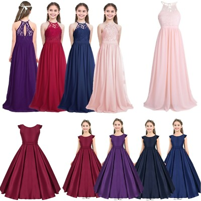 #ad Flower Girl Princess Dress Pageant Wedding Bridesmaid Formal Dress Gown Costume $9.39