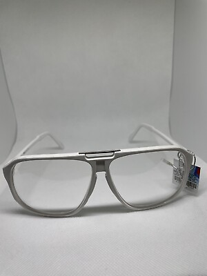 #ad White Glasses Cute Frames Big Lense Free Shipping $20.00