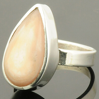 #ad Natural Agate Genuine 925 Sterling Silver Ring Jewelry C169 $11.60