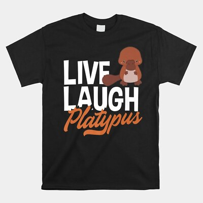#ad SALE Platypus Live Laugh Platypus Retro Vintage Unisex T Shirt Size S 5XL $23.99