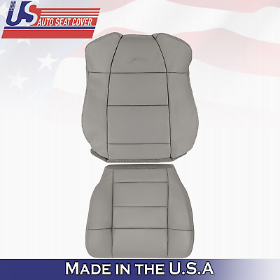 #ad 2003 For Ford F150 Extended Cab Driver Top amp; Bottom Leather Seat Covers Graphite $293.92