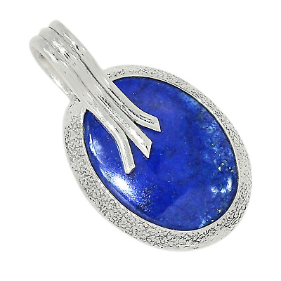 #ad Natural Lapis Lazuli 925 Sterling Silver Pendant Jewelry ALLP 21647 RY3 $16.99