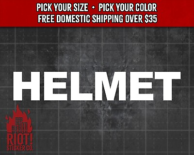 #ad Helmet Decal for Cars Trucks Laptops Band Decal Hard Rock Heavy Metal $13.99
