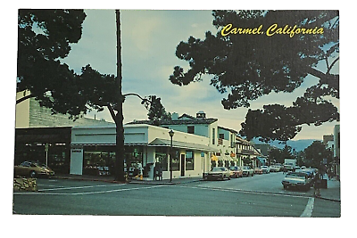 #ad Ocean and Dolores Carmel California Postcard $3.29