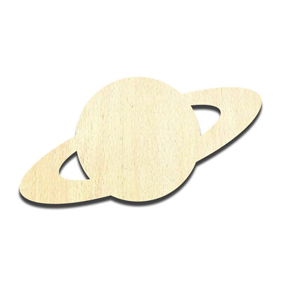 #ad Planet Saturn Rings Laser Cut Out Unfinished Wood Shape Craft Supply $1.00