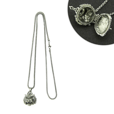 #ad Pet Cremation Necklace Alloy Necklace Pendant Antique Perfume Pendant $10.99