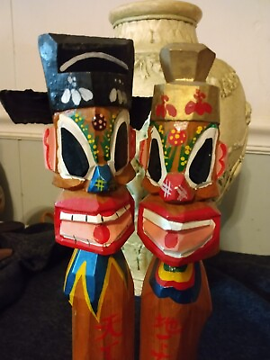 #ad vintage double totem figurine $18.00