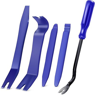 #ad 5PCS Auto Trim Removal Tool Kit No Scratch Pry Tool Kit for Car Door Clip Panel $6.36