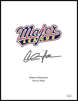 #ad Charlie Sheen Signed Major League Movie Script Cover Autographed JSA COA $159.99