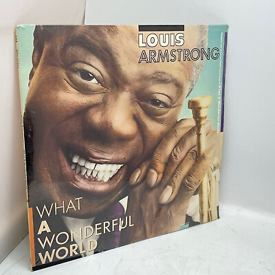 #ad Louis Armstrong What A Wonderful World 1988 Remastered Vinyl LP Sealed Soul Jazz $143.77