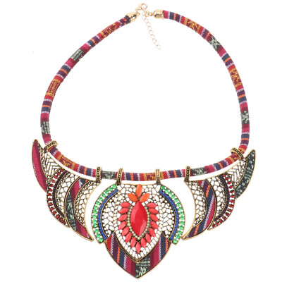 #ad Bohemian Multicolor Statement Pendant Choker for Ladies Wedding Birthday Party $12.30