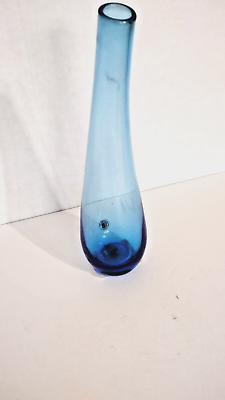 #ad Hand Blown Art Glass Murano Clear Bubble Base 10quot; $19.99