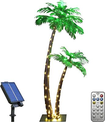 #ad Lightshare Lighted Palm Tree Artificial Palm Tree Decor for Outdoor Indoor $107.09