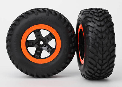 #ad Traxxas SCT Orange Beadlock Wheels amp; Tires 2 5863 $24.95