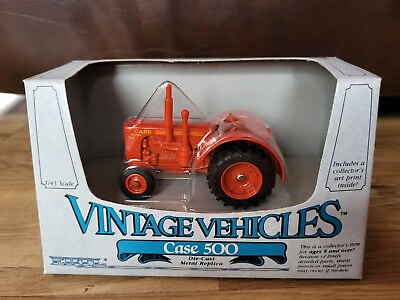 #ad 1985 Vintage ERTL Vintage Vehicles Case 500 Orange Tractor 1:43 Scale 2510 $18.99