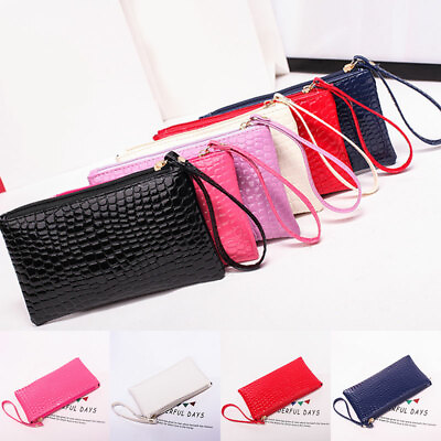 #ad Fashion Women Zipper Clutch Bag Long Wallet Coin Purse Credit Card Purse Bag $3.38