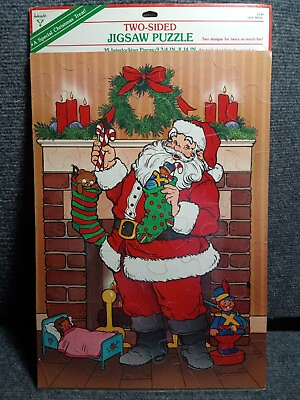#ad Ambassador Jigsaw Puzzle Santa Christmas Made in USA for Hallmark Cards VTG 1984 $24.95