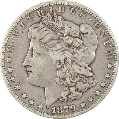 #ad 1879 S Rev 78 Morgan Dollar F Fine Details Silver $1 Coin SKU:I11259 $80.99