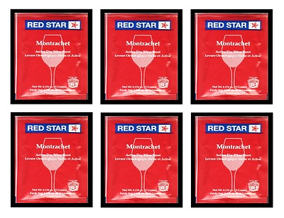 #ad WINE YEAST 6 PACK PREMIER CLASSIQUE FORMERLY MONTRACHET FOR RED WINES RED STAR $6.95