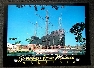 #ad AG P227 Malaysia Melaka Maritime Museum Ancient Portuguese Ship postcard *New $1.99
