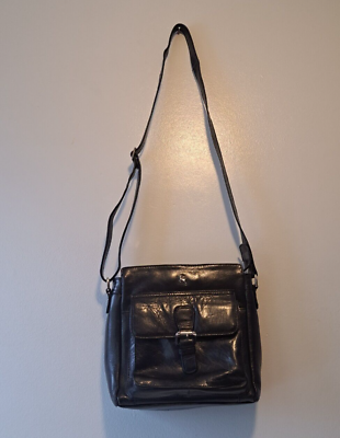 #ad Ashwool Handbag Genuine Leather Deerskin Black Women Crossbody bag $25.00