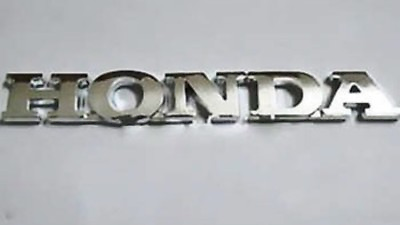 #ad NEW Honda Chrome Script Emblems Rear Trunk Badge Letters 3D Strong Self Adhesive $19.95