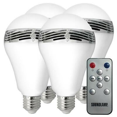 #ad Sondpex SoundLamp™ LED Light Bulb with Bluetooth Speaker 4 pack BMF F04 $109.02