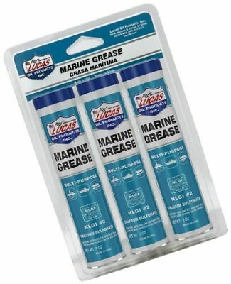 #ad Lucas Oil 10682 Oil Marine Grease 1 Package of 3 x 3oz Tubes 9oz Total $16.55