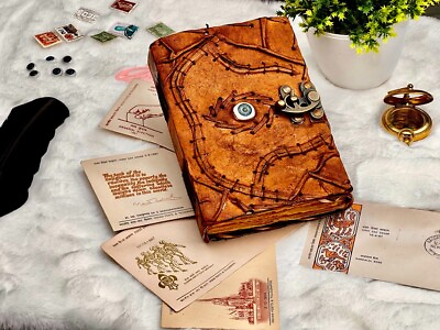 #ad hocus pocus leather journal halloween home decor gifts $72.78