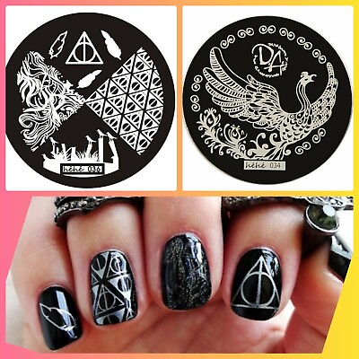 #ad Harry Potter Nail stamping plate nail art how to use below FREE STAMPER $45 $12.50