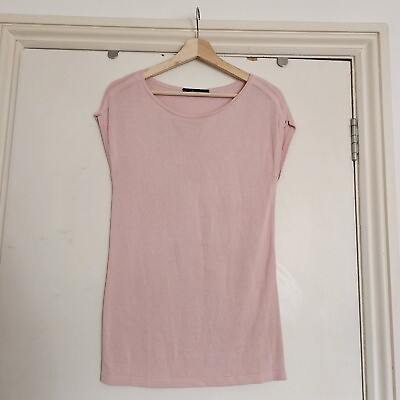 #ad Max Mara Weekend Pink Rose Knitted Sleeveless Top Blouse Size M GBP 18.00