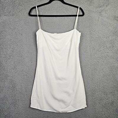#ad ST.AGNI Women#x27;s Off white Linen Cotton Blend Mini Dress Size S $45.00